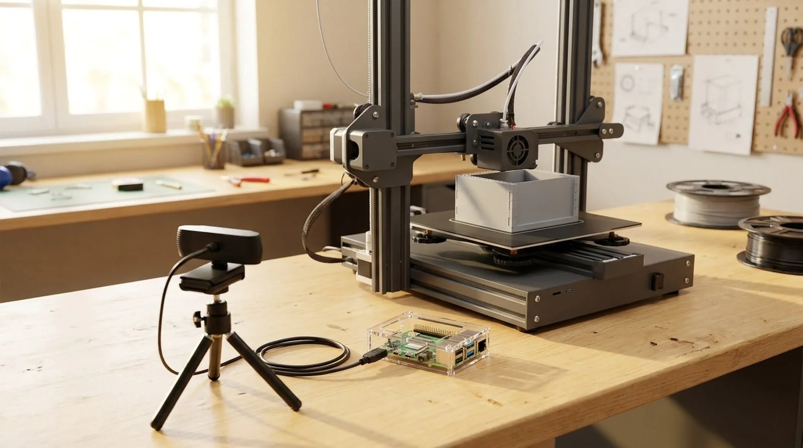 Timelapse en tu Neptune 4 sin tocar el firmware: cámara USB + Raspberry Pi