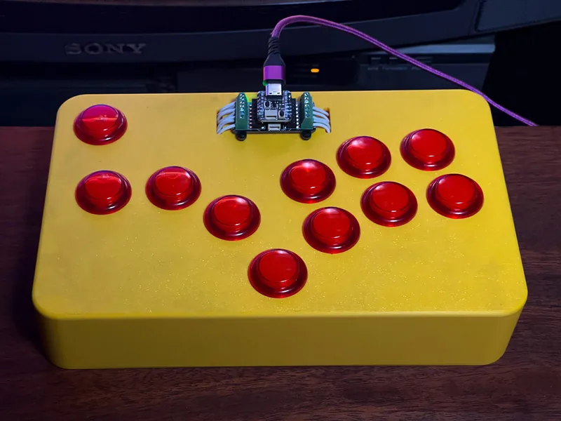 Controlador leverless para fighting games con Raspberry Pi Pico y GP2040-CE