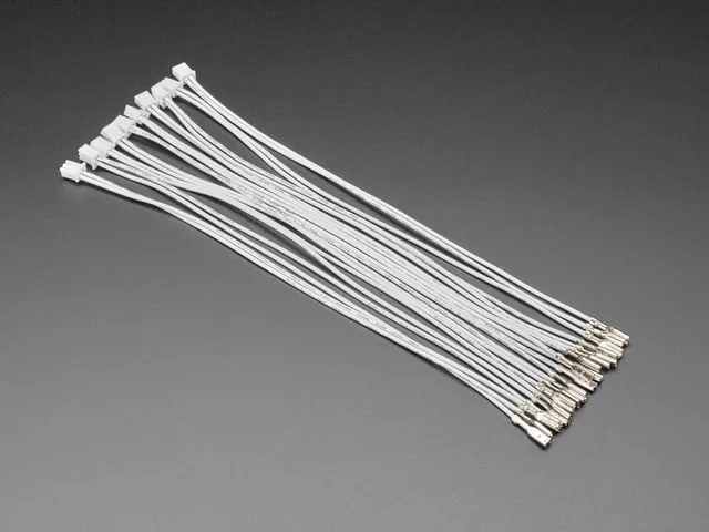 Cables con conectores rápidos tipo faston de 0.11 pulgadas para los terminales de los botones