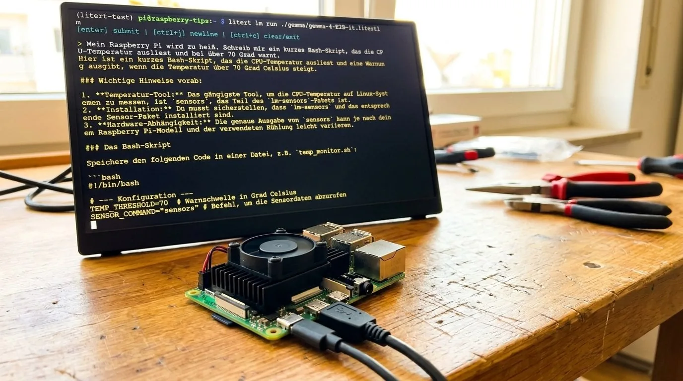 Gemma local en la Raspberry Pi 5 con LiteRT: la prueba en 4GB