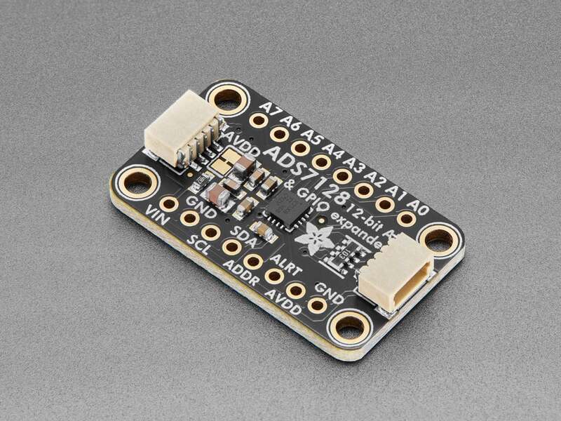 ADS7128: el chip híbrido ADC + expansor GPIO por I2C que combina 8 canales configurables en uno