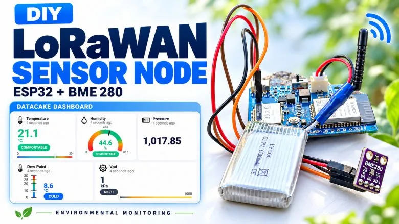 Nodo LoRaWAN con ESP32-S3 y BME280 para avisar heladas en tu invernadero