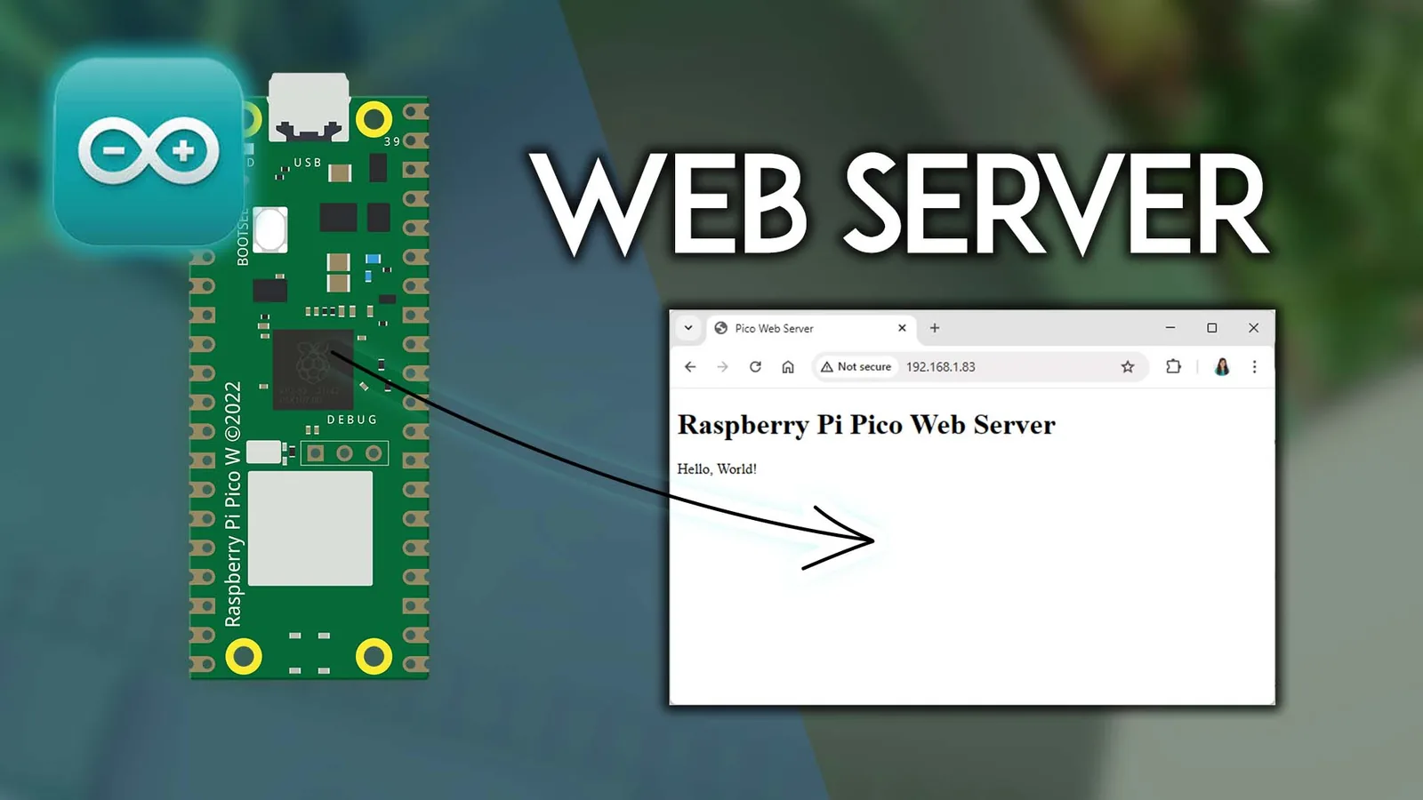 Servidor web con Raspberry Pi Pico W desde el Arduino IDE