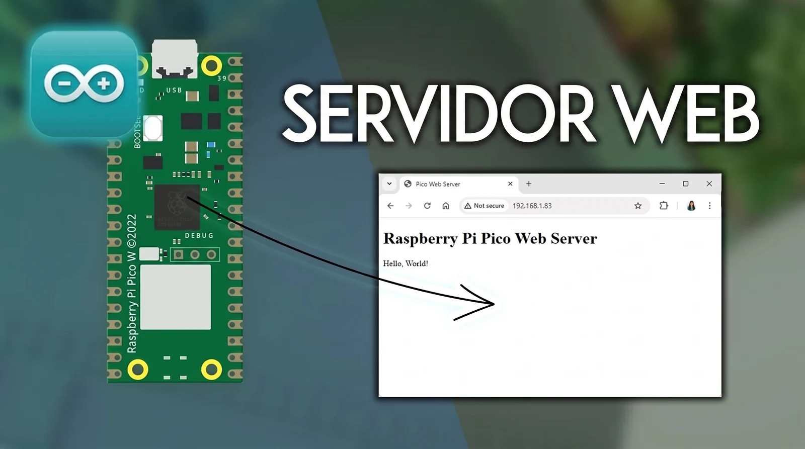 Servidor web con Raspberry Pi Pico W desde el Arduino IDE