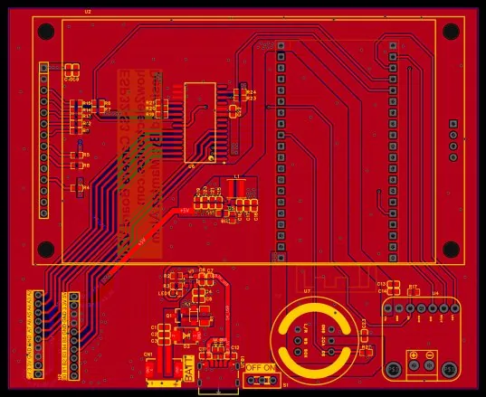 Cara frontal de la PCB de la cámara