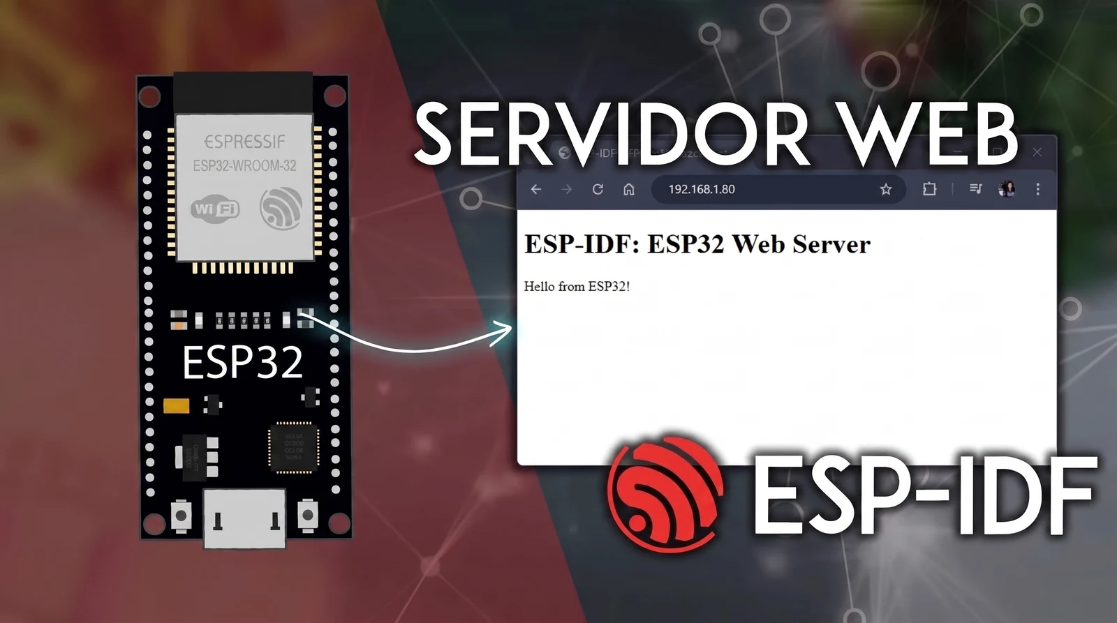 ESP32 con ESP-IDF: servidor web simple que sirve una página HTML