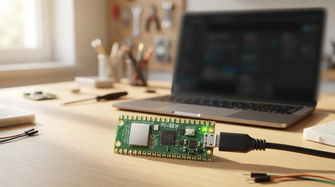 Raspberry Pi Pico 2 W en Home Assistant con ESPHome: sensores y LED sin escribir código