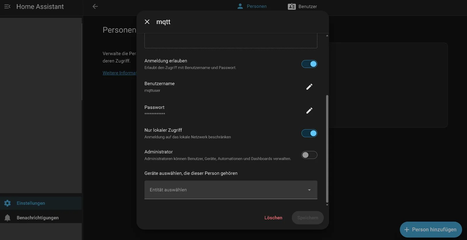 Paso 5: Camino 2: crear un usuario MQTT