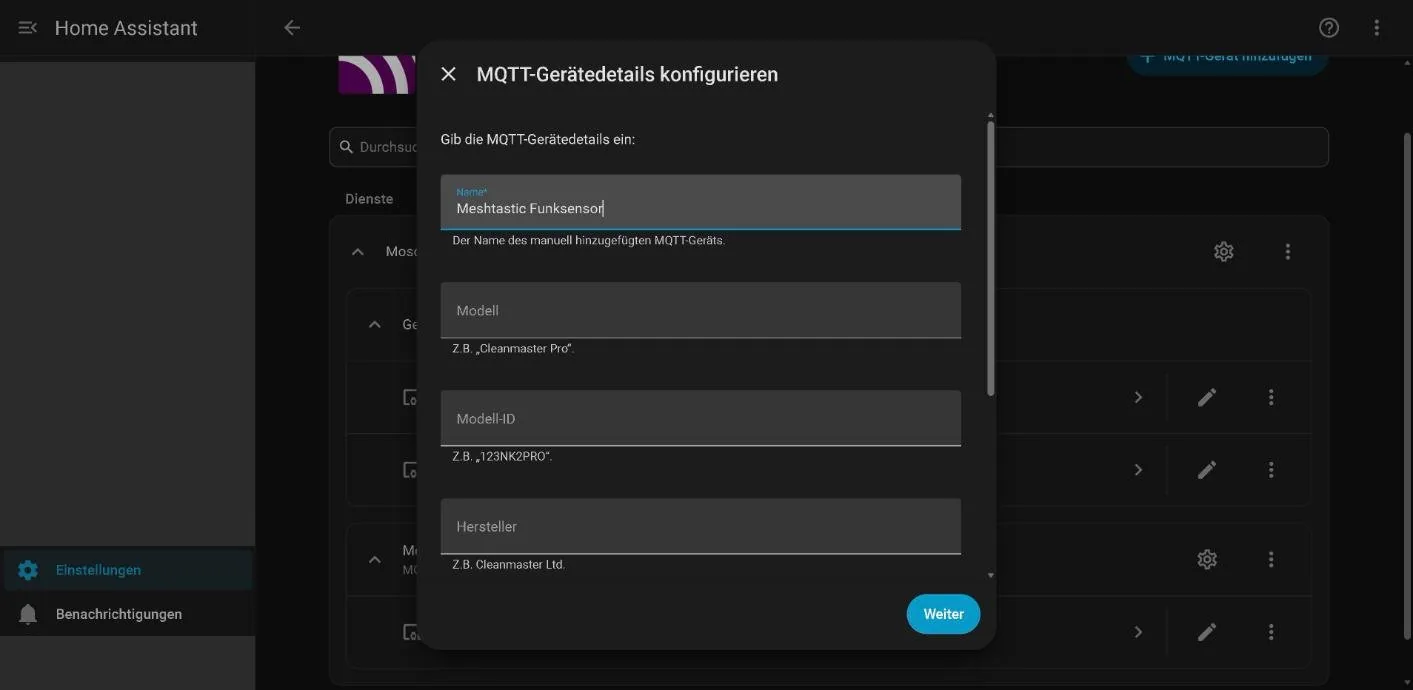 Paso 8: Camino 2: crear el dispositivo MQTT