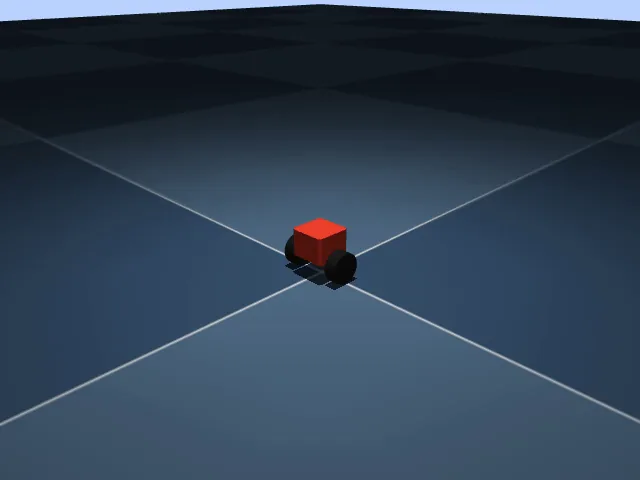Cuadro del video de evaluación del robot balancín en la simulación, del artículo original