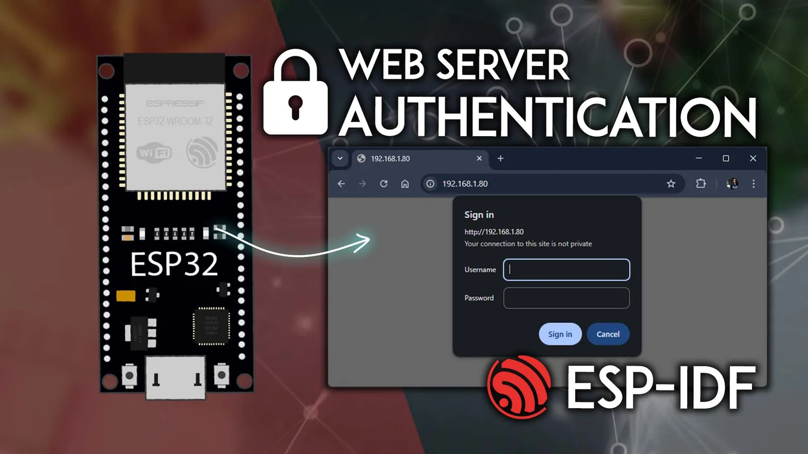 ESP32 con ESP-IDF: servidor web protegido con login y logout