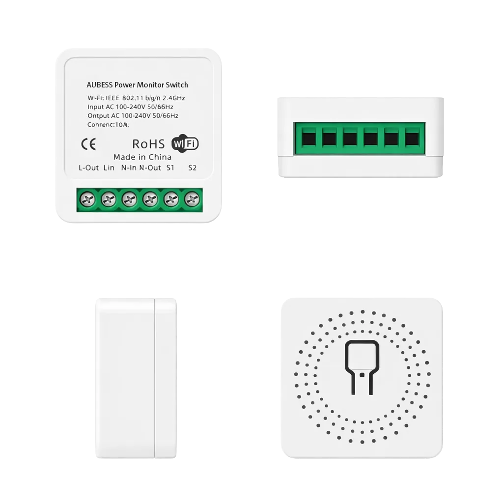 Convierte un enchufe Aubess en medidor de energía 100% local con ESP32 y HomeKit