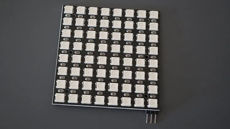 Panel de matriz LED RGB 8x8 con 64 LEDs WS2812B