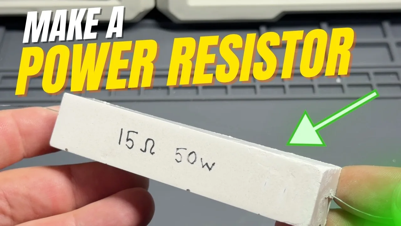 Portada del video de TheElectronBench sobre cómo fabricar una resistencia de potencia