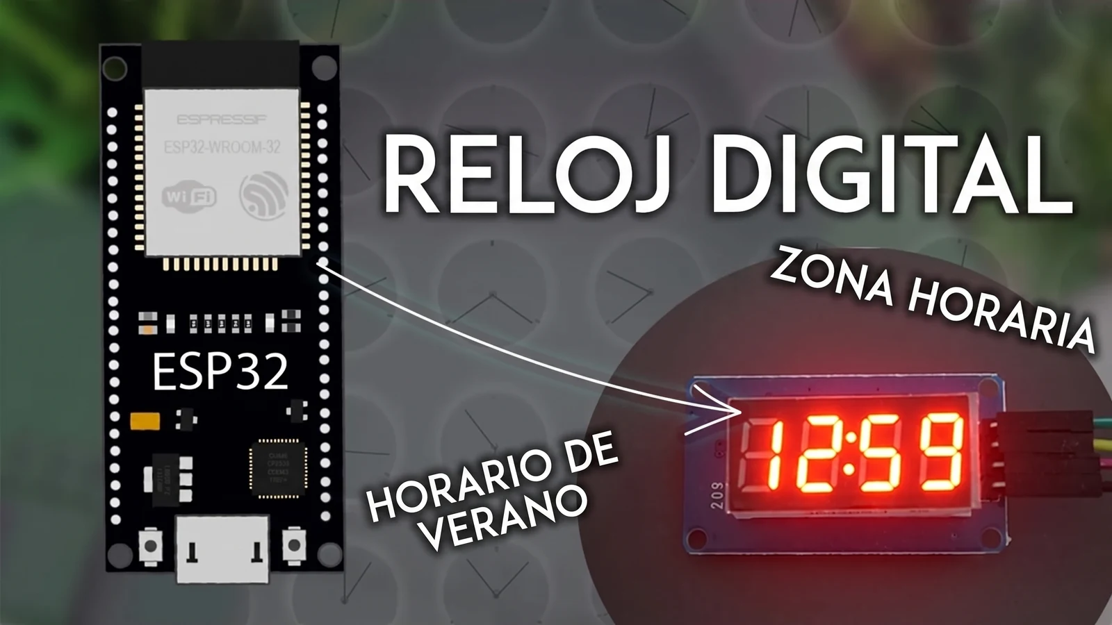 Reloj digital con ESP32 y TM1637: hora exacta desde internet con zona horaria de Chile