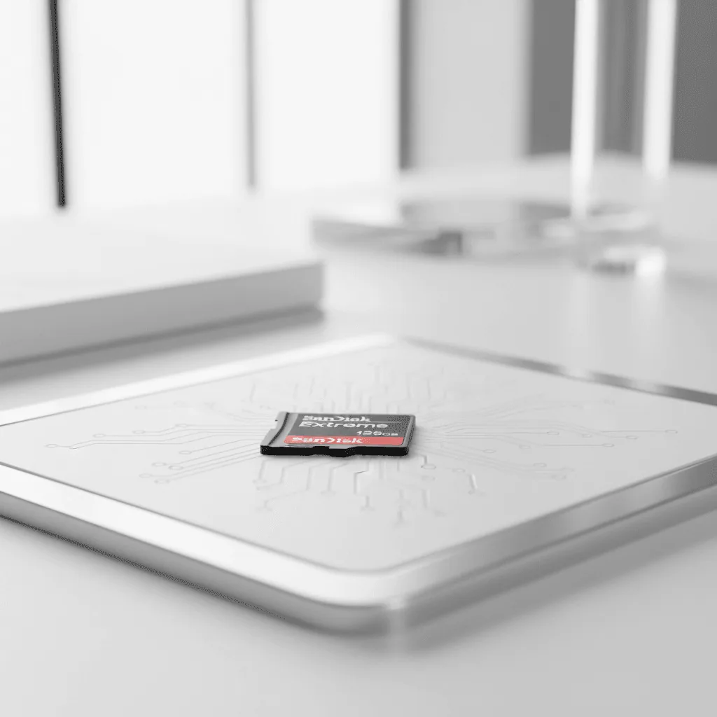 Tarjeta microSD sobre un Raspberry Pi, el componente que mas falla al bootear