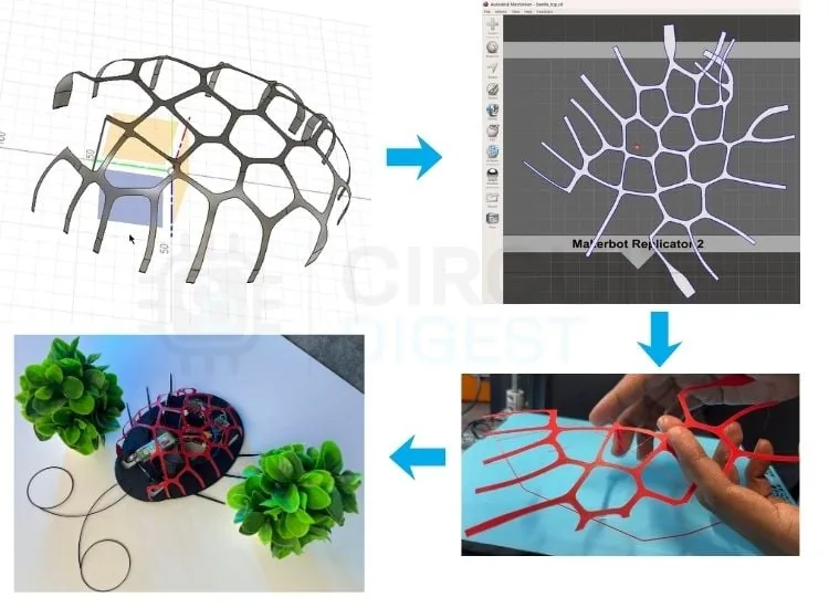 Diseño del caparazón del escarabajo con patrón Voronoi