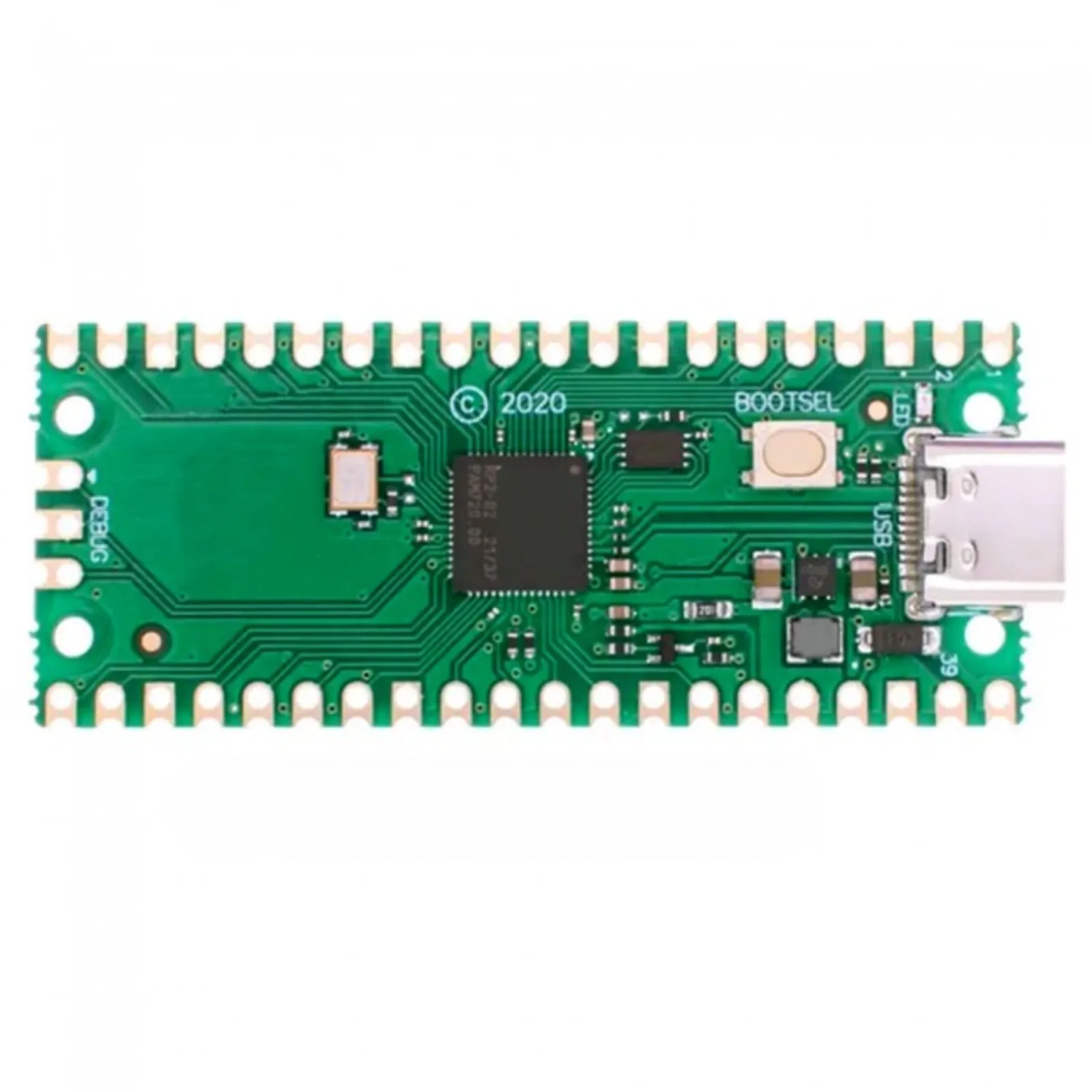 Raspberry Pi Pico con conector USB disponible en MechatronicStore