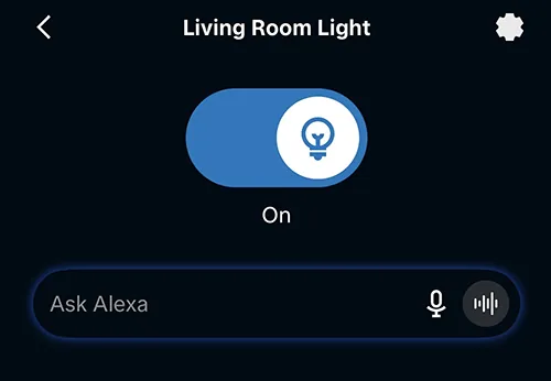 Control de la luz Matter del ESP32 con el botón de encendido de la app