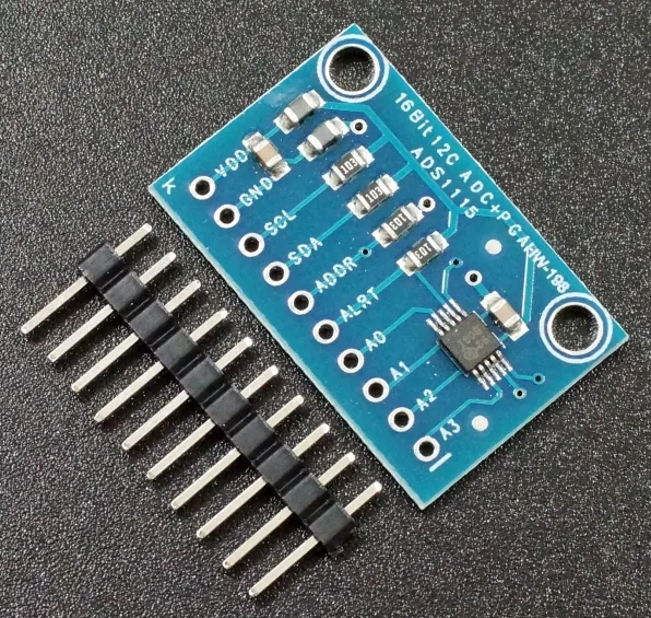 Módulo ADS1115, un conversor analógico digital de 16 bits con interfaz I2C