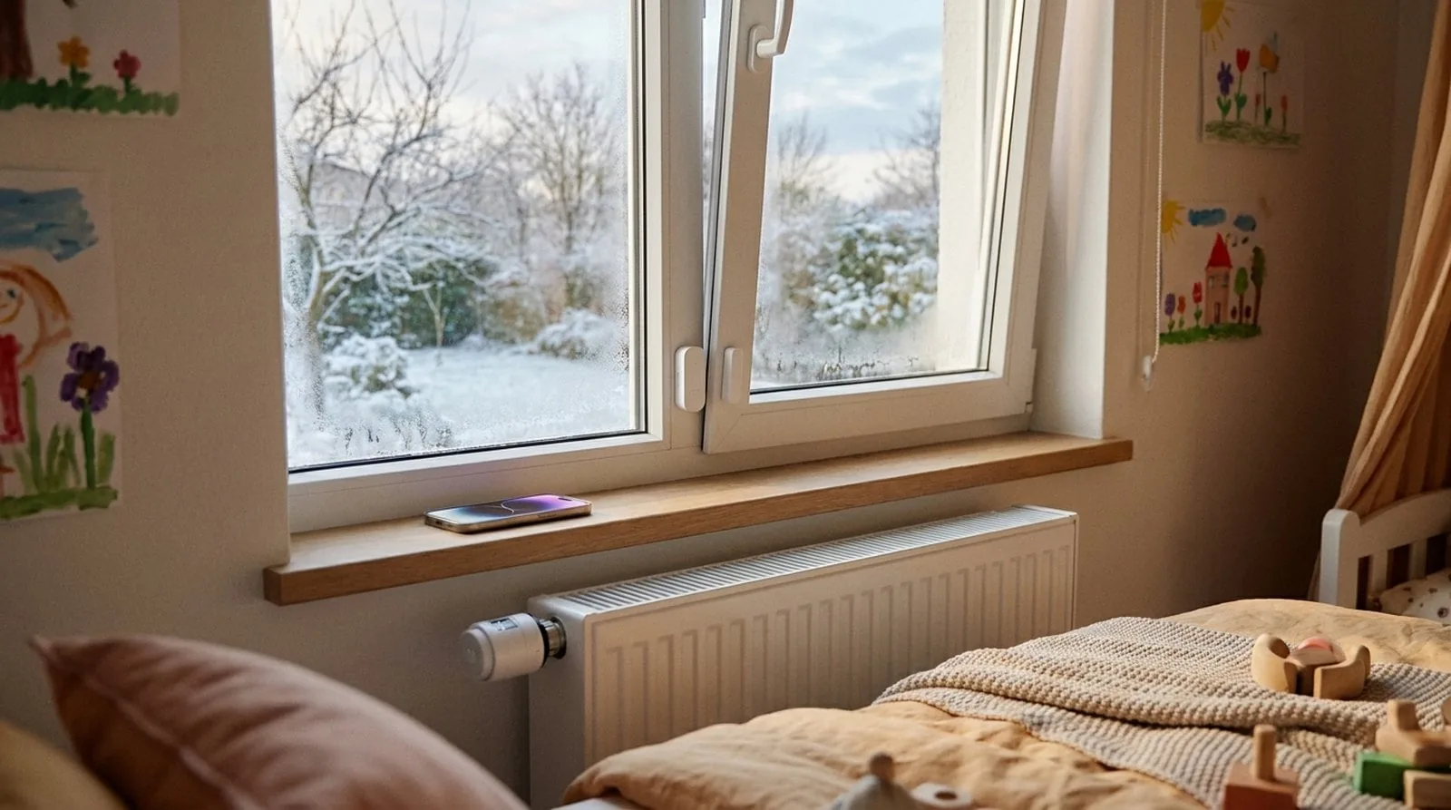 Ventana abierta y calefacción encendida: Home Assistant lo detecta y la baja sola