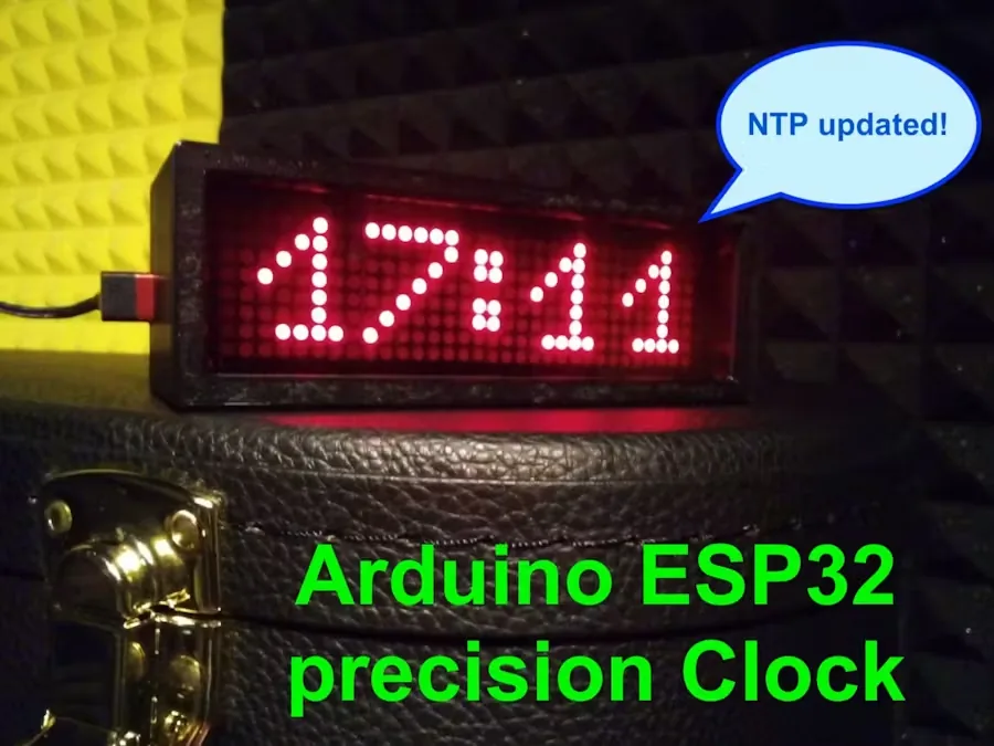 Reloj de matriz LED con Arduino Nano ESP32