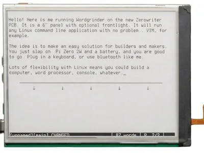 Nuevo HAT Zerowriter Pi: Pantallas ePaper a 12 FPS para Raspberry Pi
