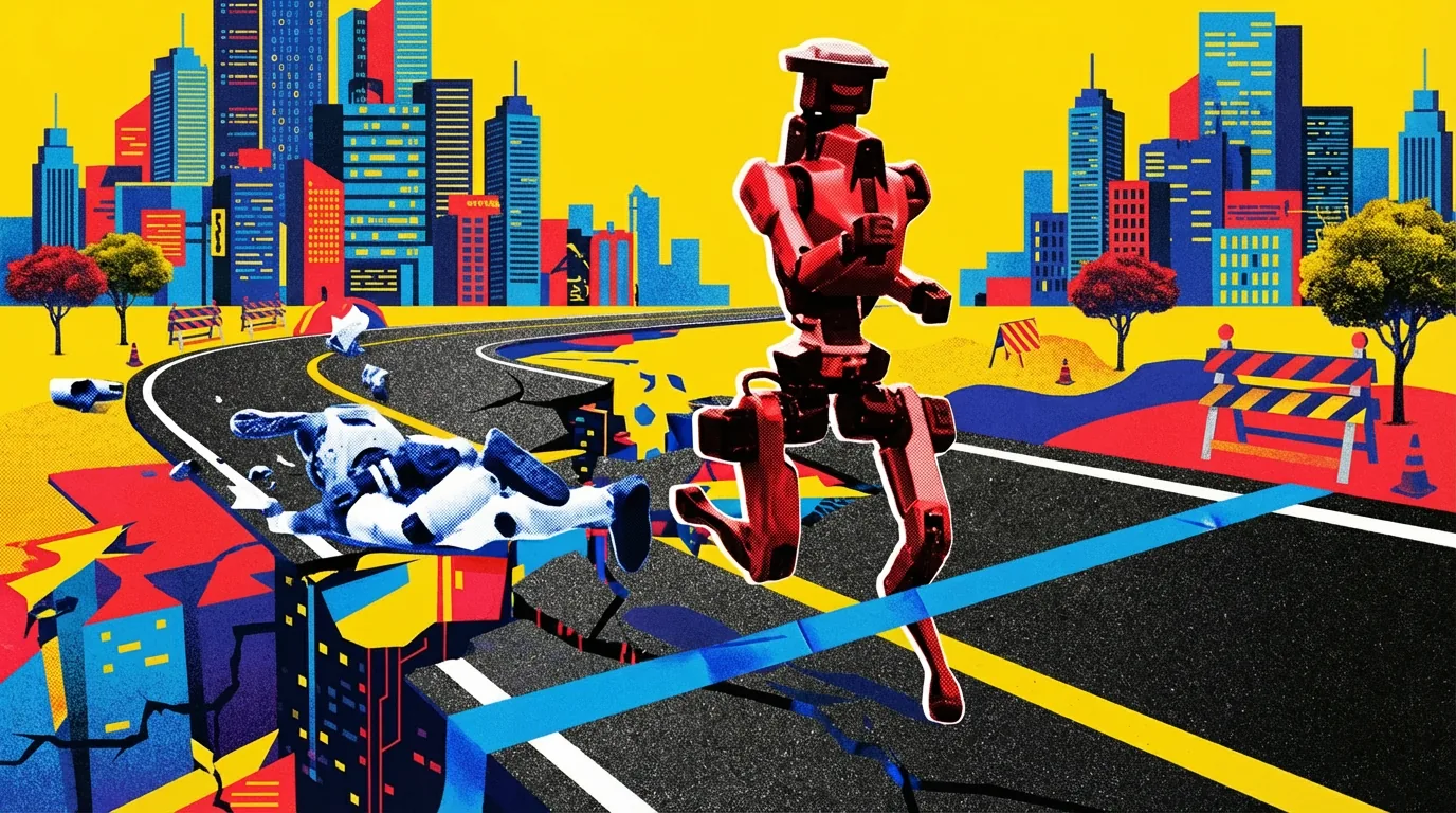 Robots humanoides superan a humanos en media maratón