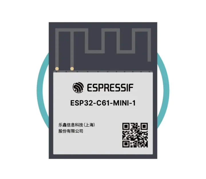 Módulo ESP32-C61-MINI-1 con antena PCB integrada