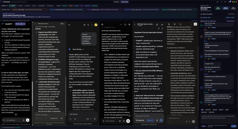AI Council: orquestar 6 LLMs en paralelo sin APIs
